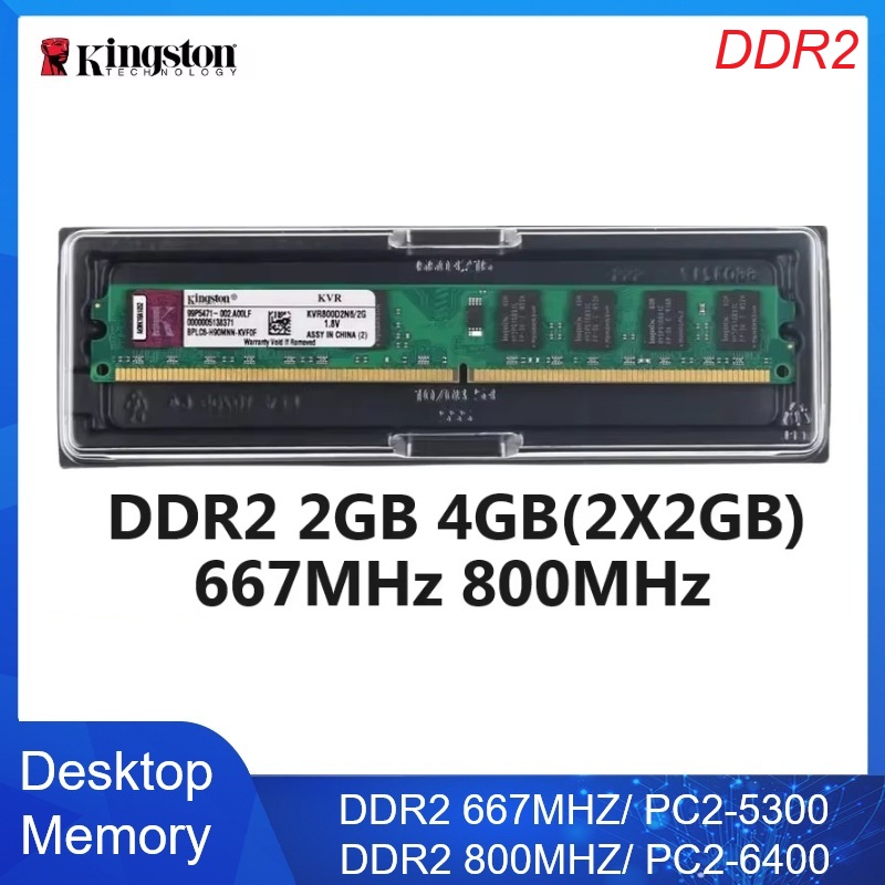Ddr2 Ram - Kingston Memoria Ram Kiti Masaüstü Bellek
