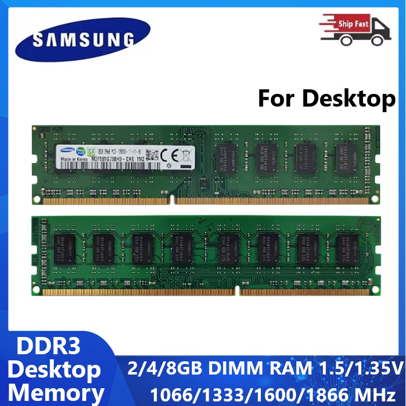 Ram Memory Module - Samsung DDR3 DDR3L Masaüstü RAM 2GB