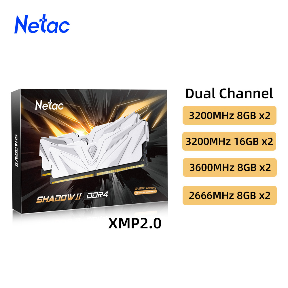 Ddr4 3200 16Gb - Netac Ram bellek DDR4 8GBX2 16GBX2