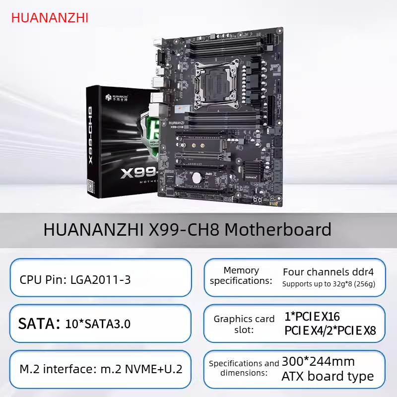 Ecc Ram Server - HUANANZHI LGA2011-3 X99 Anakart X99 CH8
