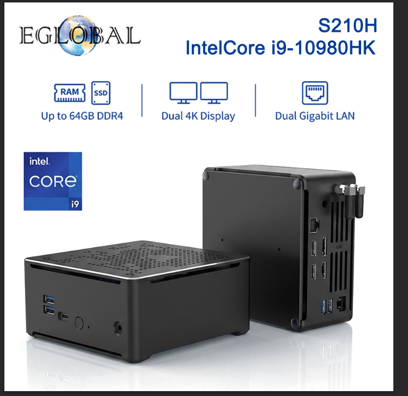 Ecc Ram Server - EGLOBAL i9-10980HK İş İstasyonu Mini PC(5.3GHz),