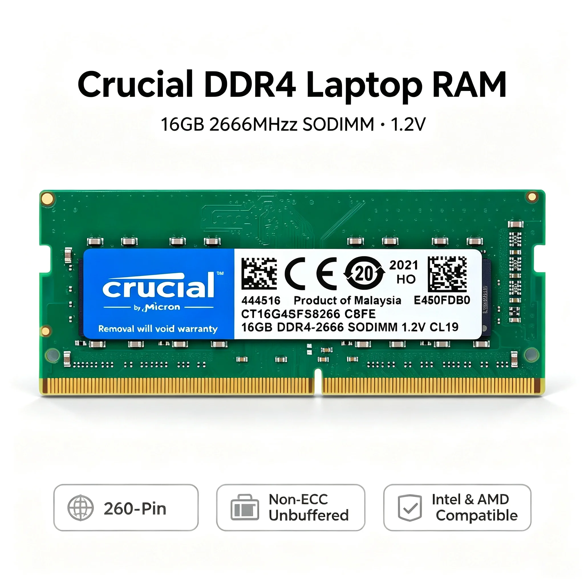 Crucial 1 adet/2 adet DDR4 diz - Ddr4 2400Mhz incelemesi ve fiyatı